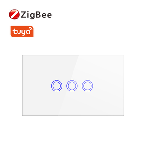 Zigbee美规US 120智能触摸单零火开关
